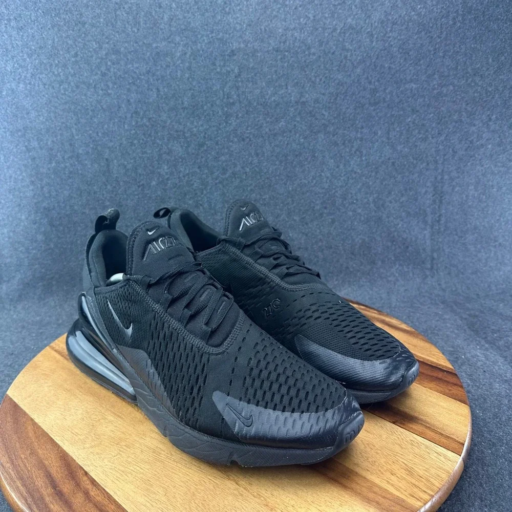 Nike Air Max 270 Triple Black Size 14 Men's Running Training Shoes AH8050-005